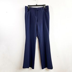 Akris Punto Pants Mikko Straight Leg Boyfriend Pants in Navy Blue Sz US 10 EUC
